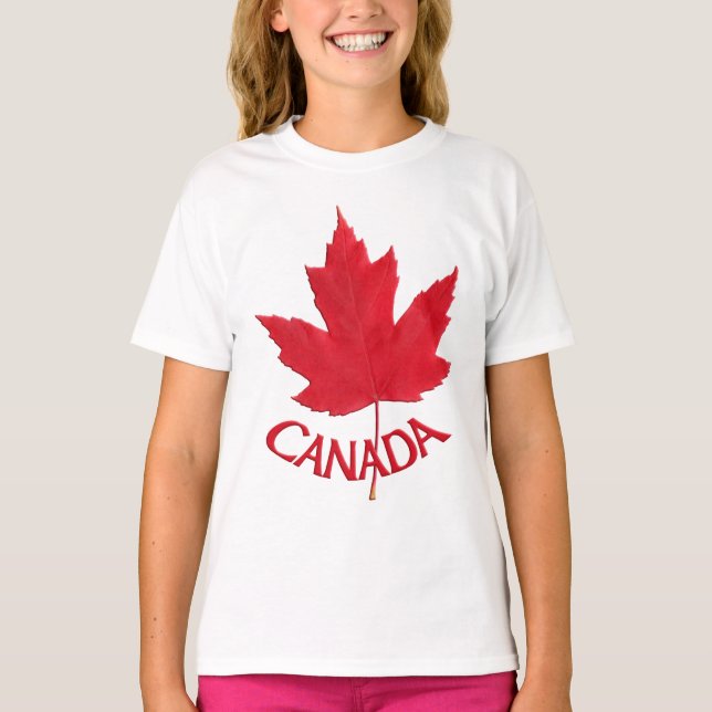 Barn Canada Flagga Sweatshirt Maple Löv Barn Shir T Shirt (Framsida)