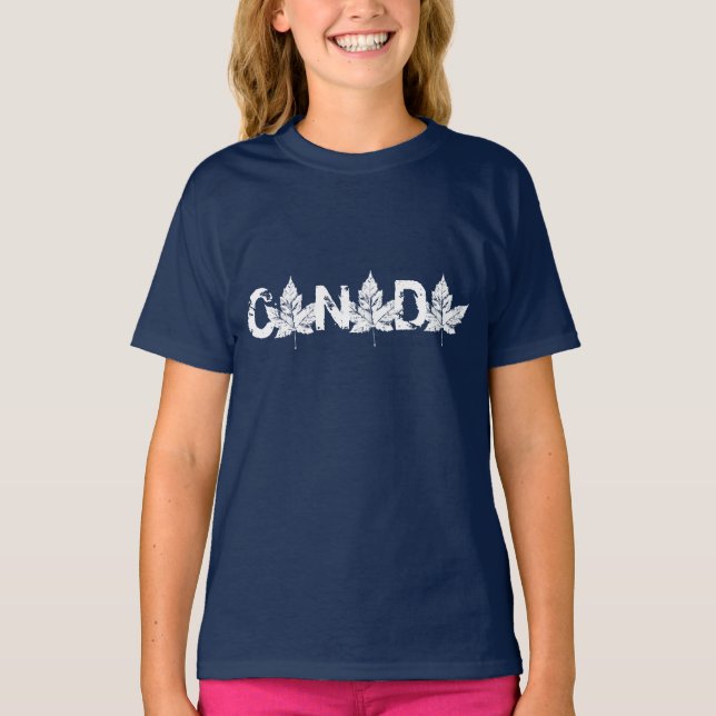 Barn Canada Hoodie Canada Souvenir Barn Shirts Tee Shirt (Framsida)