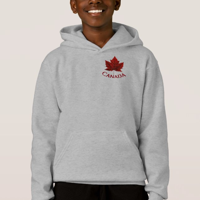 Barn Canada Jacka Guld Medal Canada Hoodie Tröja (Framsida)