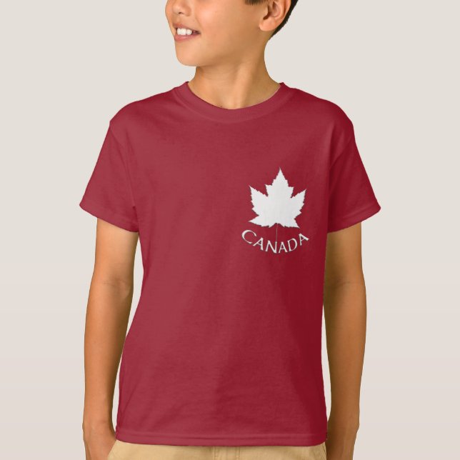 Barn Canada Jacka Personalize Canada Hoodie T-shirt (Framsida)
