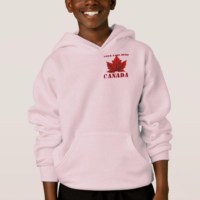 Barn Canada Jacka Personlig Canada Hoodie T Shirt (Framsida)