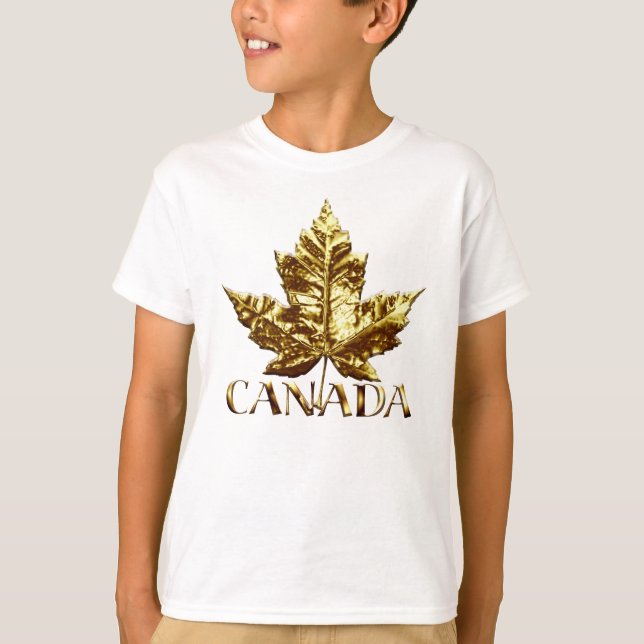Barn Canada Shirt Anpassningsbar Team Canada Kid S T-shirt (Framsida)