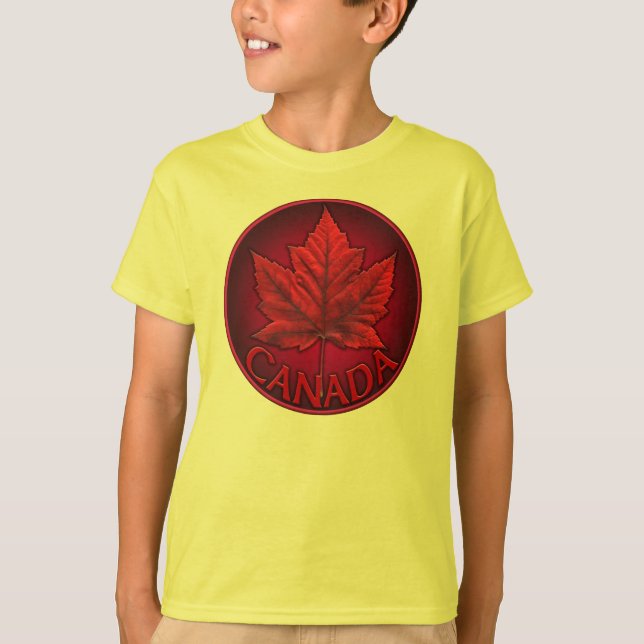 Barn Canada Shirt Anpassningsbar Team Canada Kid S Tee (Framsida)