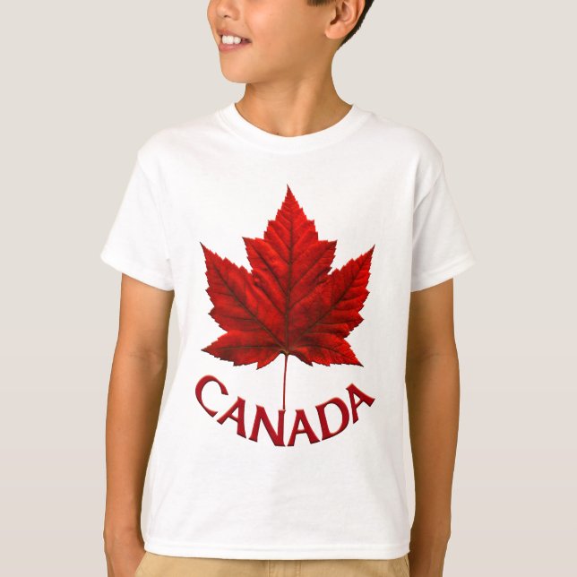 Barn Canada Shirt Canada Souvenir Kid Shirt Tee (Framsida)