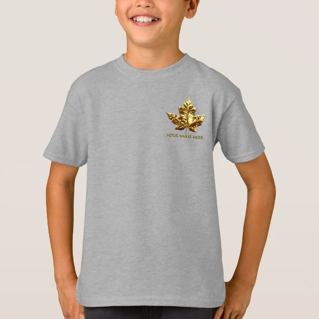 Barn Canada Sweatshirt Guld Medal Canada Shirt T-shirt (Framsida)