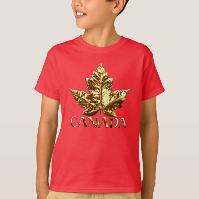 Barn Canada T-shirt Anpassningsbar Team Canada Kid (Framsida)