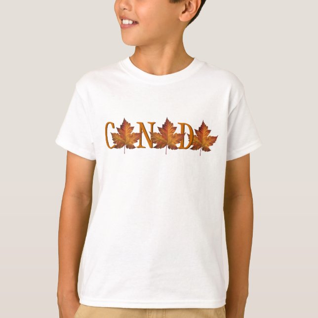 Barn Canada T-shirt Canada Souvenir Tee Shirt (Framsida)