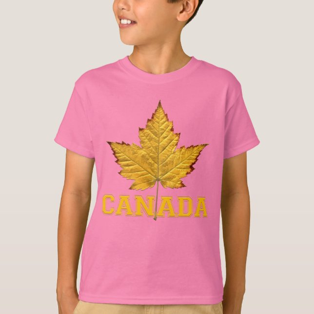 Barn Canada T-Shirt Organic Canada Team Shirts (Framsida)