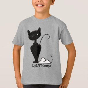 Barn CatNMouse-Logotyp T Shirt