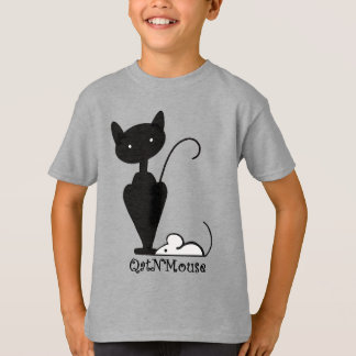 Barn CatNMouse-Logotyp T Shirt