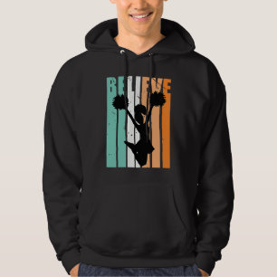 Barn Cheerleading Cheerleader Tro Tro Silhuett C Hoodie