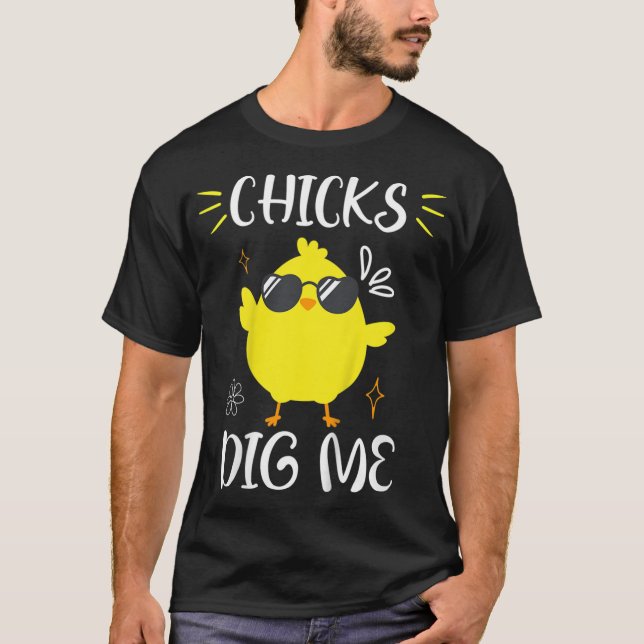 Barn Chickar Gräver mig Påsk Dag Chickens Vår Baby T Shirt (Framsida)