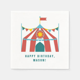 Barn Circus tema Födelsedagsfest Napkins Pappersservett