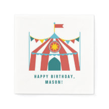 Barn Circus-teman, Napkins-Födelsedagsfester