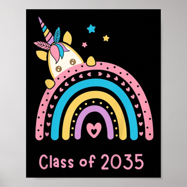 Barn Cl av 2035 _ Kindergarten Apparel _ Tillbaka  Poster (Framsidan)
