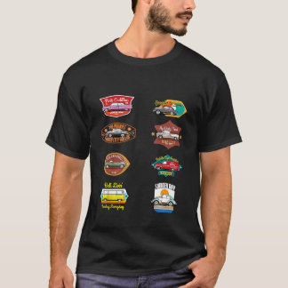 Barn Classic Cars Badges Boys T Shirt