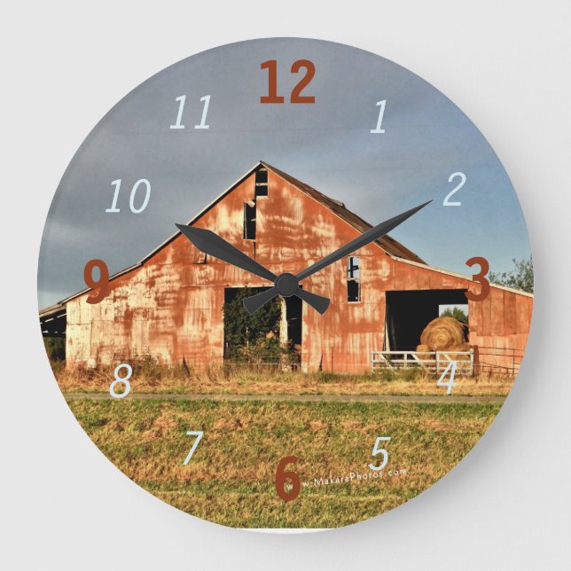 Barn Clock 185 fv-anpassa Stor Klocka (Framsida)