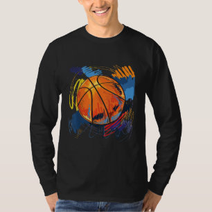 Barn Colorful Graffiti Art Basketball för flickor T Shirt