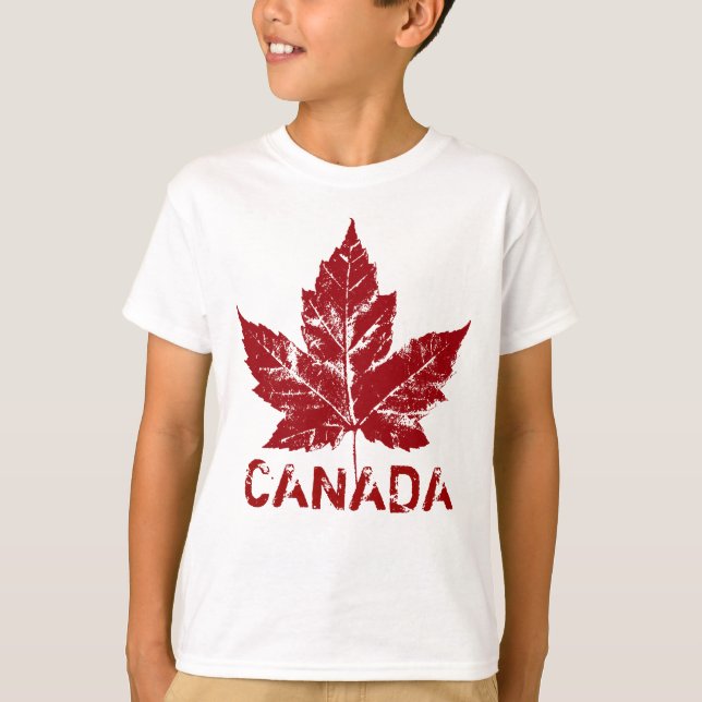 Barn Coola Canada Shirt Retro Canada Souvenir Topp Tröja (Framsida)