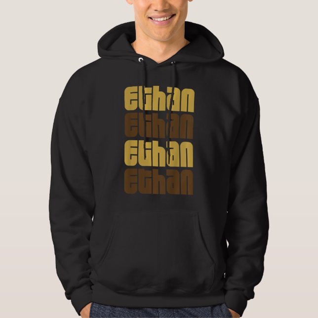 Barn Coola Ethan Namn Kids Boys Children Youth Hoodie (Framsida)