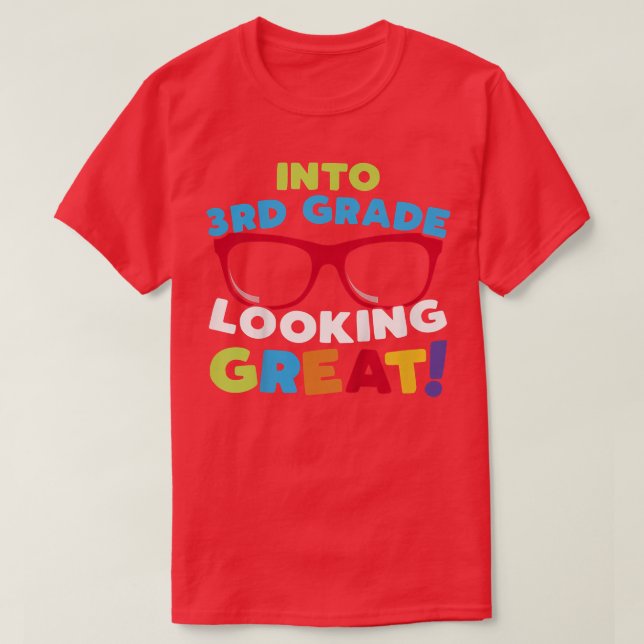 Barn Coola tredje Klass Back to school under det t Shirt (Design framsida)