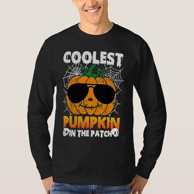 Barn Coolaste Pumpa I Lappen Spindelväv Småbarn T Shirt (Framsida)