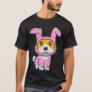 Barn Corgi Kanin Dräkt Påsk Dag Söt Hund Pojkar T Shirt