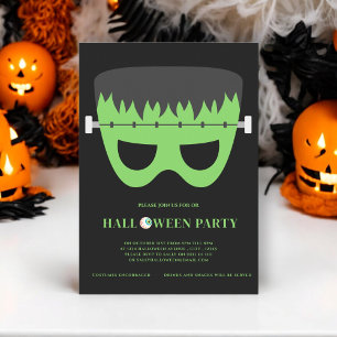 Barn costume frankenstein halloween fest inbjudningar