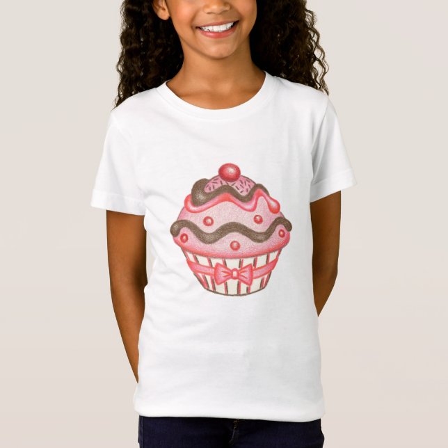 Barn Cupcake T-Shirt (Framsida)