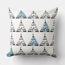 Barn Cushions - Blue Teepee Kudde