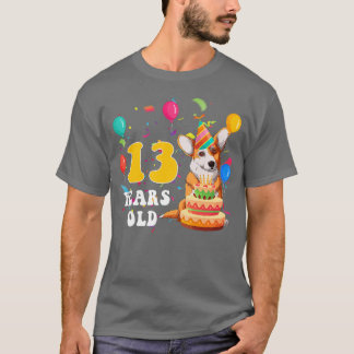 Barn Cute 13 år gammal Corgi Hund älskare 13:e föd T Shirt