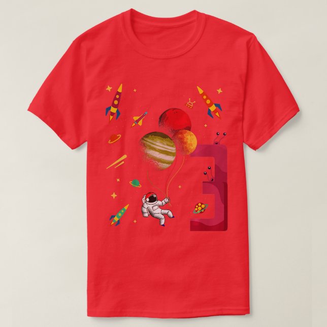 Barn Cute 3:e födelsedagen 3 år gammal doftlerfyr T Shirt (Design framsida)