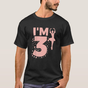 Barn Cute Ballerina 3:e födelsedag Flickor Ballet T Shirt