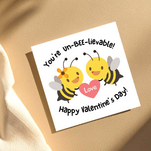 Barn Cute Bee Alla hjärtans dag Julkort