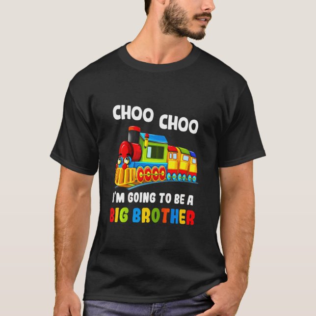 Barn Cute Choo, jag ska bli en storebror. T Shirt (Framsida)