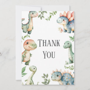 Barn Cute Dinosaur - tack för ditt kort