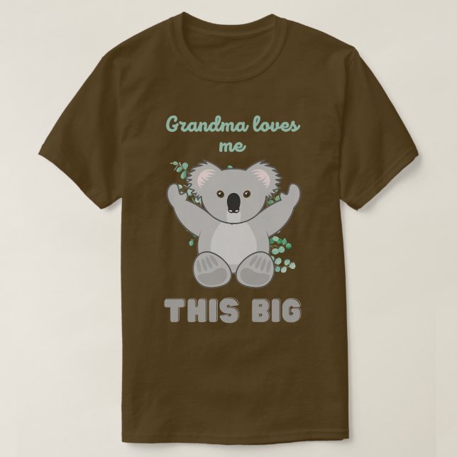 Barn Cute Koala Bear Grandma Kärlek Me T Shirt (Design framsida)