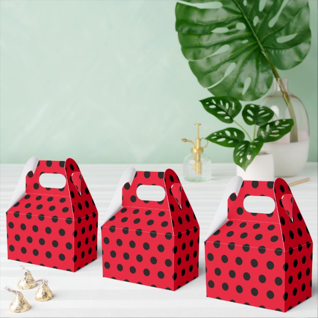 barn Cute Red Ladybug Polka punkt party Mönster Presentaskar (Multipel)