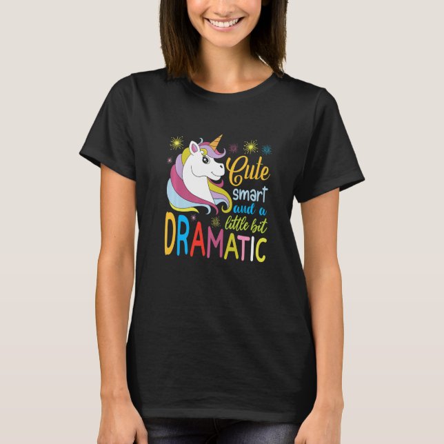 Barn Cute smart och lite dramatisk Premium T Shirt (Framsida)