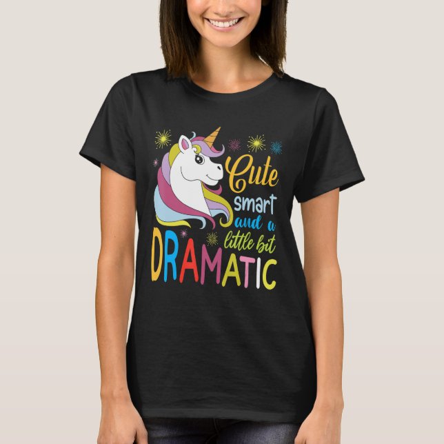 Barn Cute smart och lite dramatisk T Shirt (Framsida)