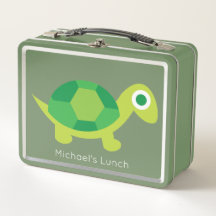 Barn Cute Turtle Back to school Metall Lunchbox