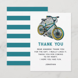 Barn Cykel BMX-fest. Racingäventyr pojke födelseda Tack Kort