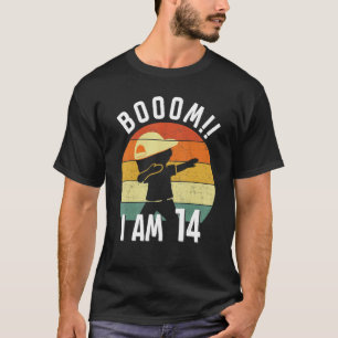 Barn Dabbing Birthday 14 Years Old Outfit Boys Boo T Shirt