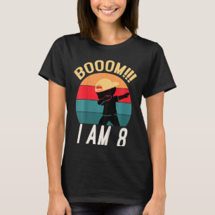 Barn Dabbing Birthday Shirt 8 år gammal födelsedag T
