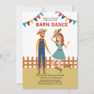 Barn Dance Inbjudningar