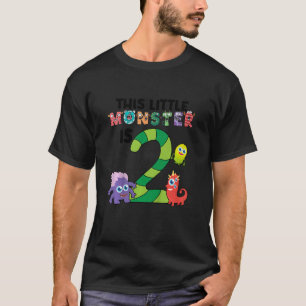 Barn Den här lilla monstern är 2 år gammal andra f T Shirt