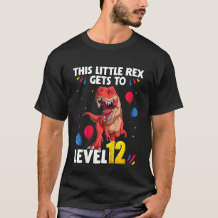 Barn Den här lilla rex kommer upp på nivå 12 år T Shirt