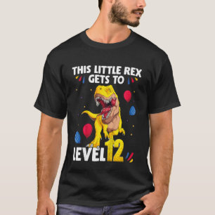 Barn Denna lilla Rex når nivå 12 år Födelsedag T Shirt