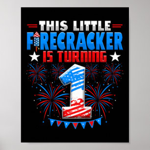 Barn Denna lilla smällare fyller 1 Födelsedag Poster