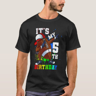 Barn Det är min 5-årsdag 5 år gammal Dabba fotboll T Shirt